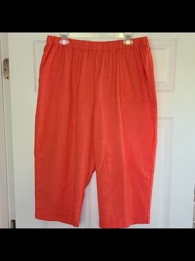 Alfred Dunner Coral Pull-On Elastic Waist Pants